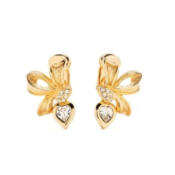 Vintage style bow earrings N352 - Picture 1 of 4